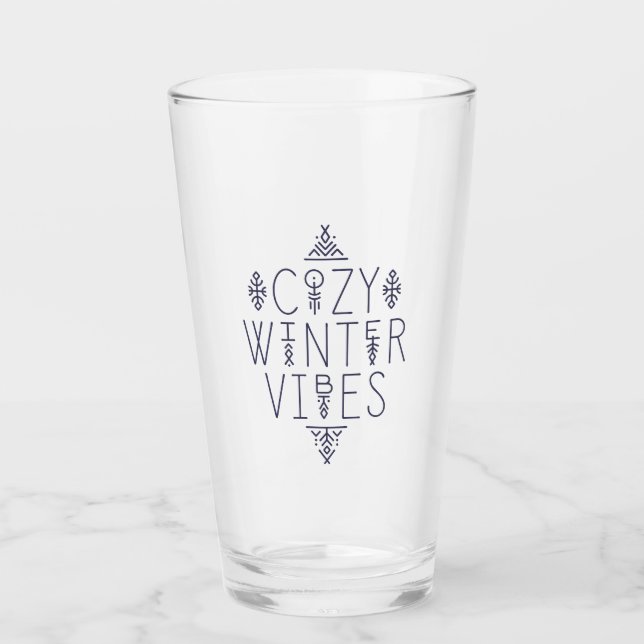 Mysigt Winter Vibes-design Glaskopp (Framsida)