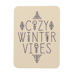 Mysigt Winter Vibes-design Magnet