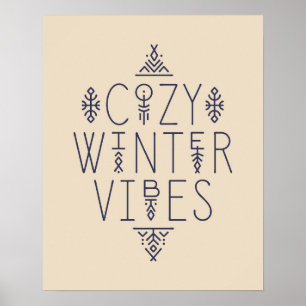 Mysigt Winter Vibes-design Poster