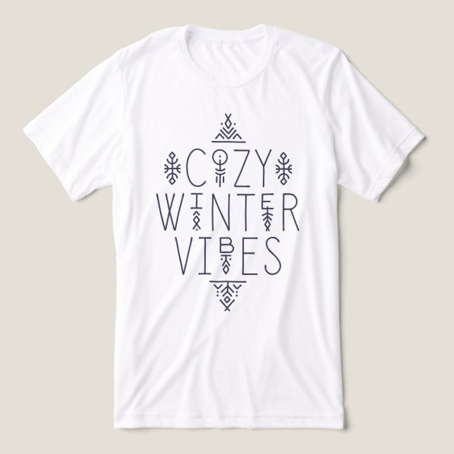 Mysigt Winter Vibes-design T Shirt (Design Framsida)