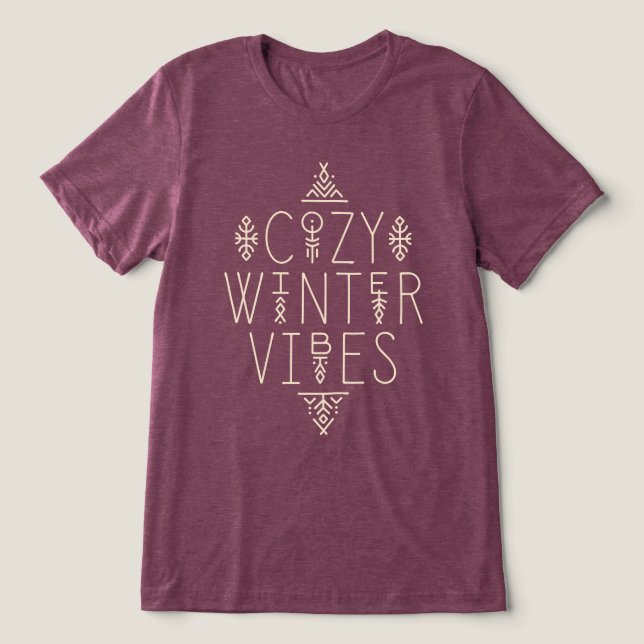 Mysigt Winter Vibes-design T Shirt (Design Framsida)