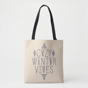 Mysigt Winter Vibes-design Tygkasse