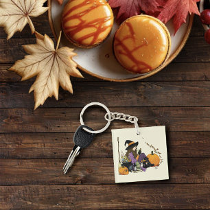 Mysigt Witch Vibes Halloween Pumpkins Lila