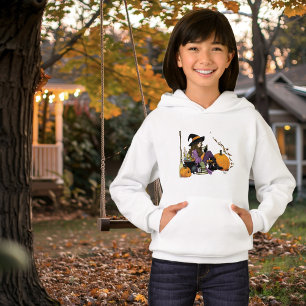 Mysigt Witch Vibes Halloween Pumpkins Lila T Shirt