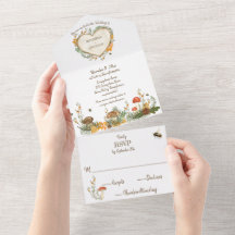 Mysigt Woodland Cottagecore Wooden Heart Bröllop