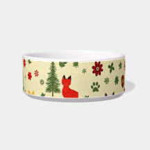 Mysigt Woodland Jul-Hund Bowl - Rustic Hjort