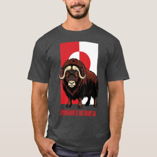 Myskoxe Grönland är inte amerikanskt T Shirt