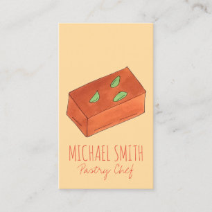Mysore Pak Indian Sweet Bakery Pastry Chef Food Visitkort