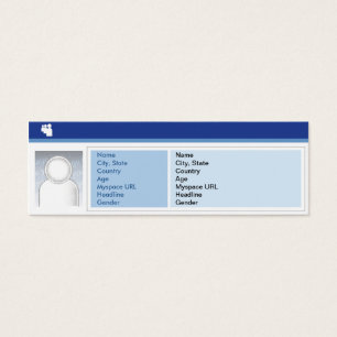 Myspace-Mörk - Smala Litet Visitkort