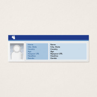 Myspace-Mörk - Smala Litet Visitkort
