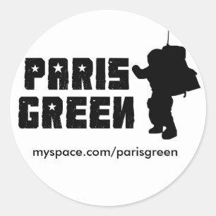 MySpace promoklistermärke Runt Klistermärke