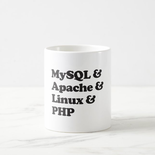 Mysql Apache LinuxPHP Kaffemugg (Center)