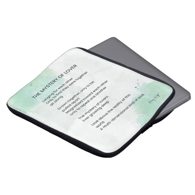 Mysteri Älskare - Kärlek Dikt Laptop Fodral (Framsida topp)