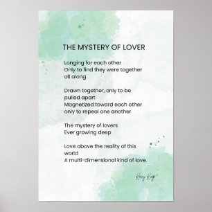 Mysteri Älskare - Kärlek Dikt Poster