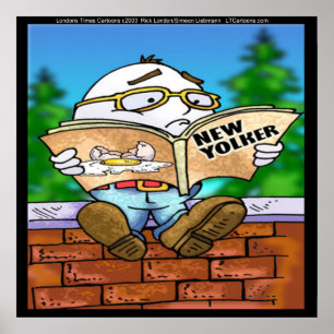 Mysteri Humpty Dumpty Funny Rick London Poster