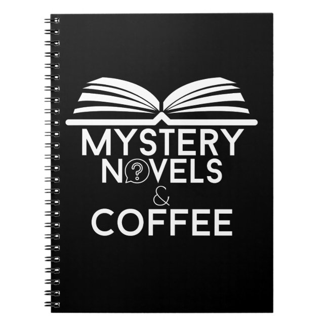 Mysterieromaner och kaffe anteckningsbok (Framsidan)