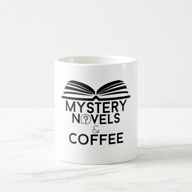 Mysterieromaner och kaffe kaffemugg (Center)