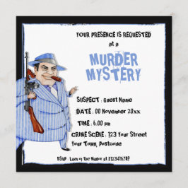 Mysteriinbjudan till Mobster Chef Murder Inbjudningar