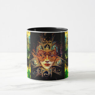 Mysterik maskerad skönhetsmask boll mugg