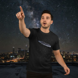 Mysterious 3i Atlas Space Ship Cosmic Dark T Shirt