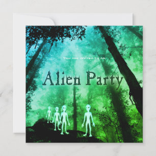 Mysterious Alien Party Inbjudan