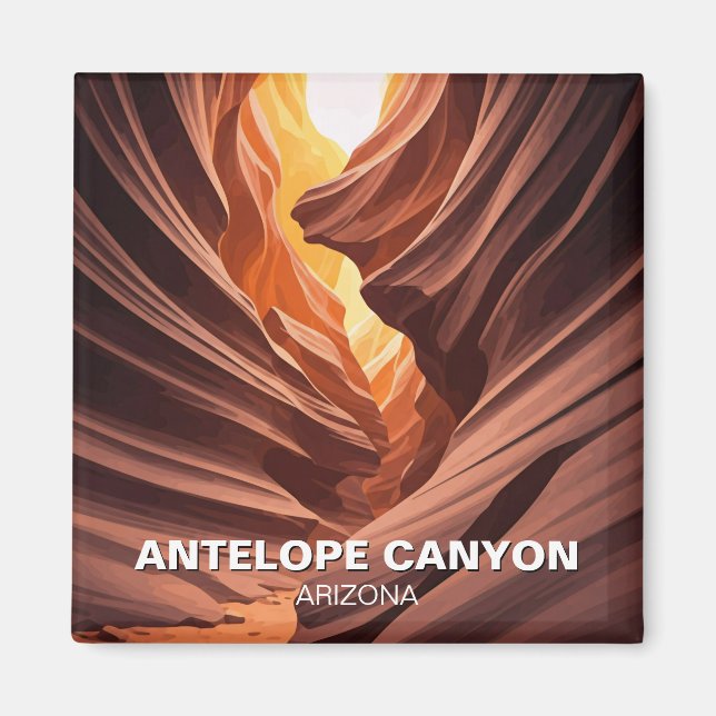Mysterious Antelope Canyon Navajo Nation Arizona Magnet (Framsidan)