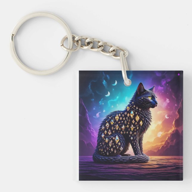 Mysterious Black Cat With Diamonds  (Framsidan)