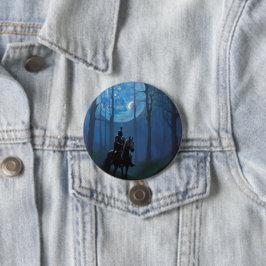 Mysterious Black Knight i Moonlit Forest Knapp