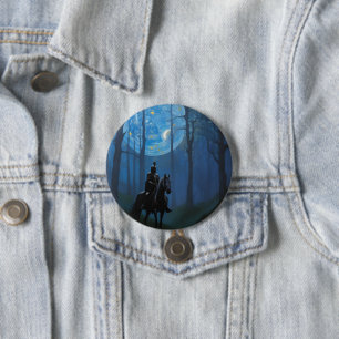 Mysterious Black Knight i Moonlit Forest Knapp