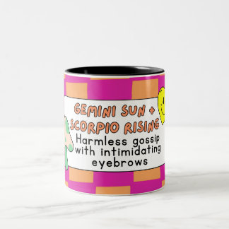 Mysterious Chatter - Gemini Sol, Scorpio Stigning Två-Tonad Mugg