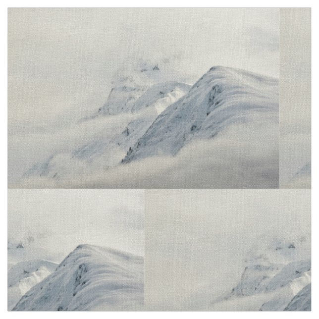 Mysterious Chugach Peaks Tyg (Närbild)