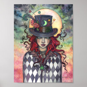 Mysterious Circus Mad Hatter Flickan Molly Harriso Poster