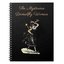 Mysterious Damselfly Woman Anteckningsbok