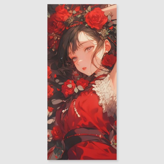 Mysterious Girl in Red Anime (Framsida)