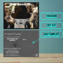 Mysterious Halloween-Elegant för inbjudan