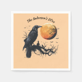 Mysterious Halloween Natt Anpassningsbar Pappersservett