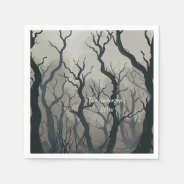 Mysterious Halloween Natt Anpassningsbar Pappersservett