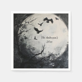 Mysterious Halloween Natt Anpassningsbar Pappersservett