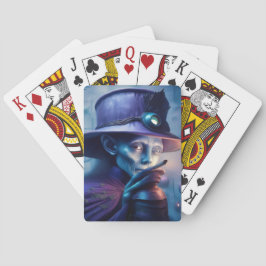 Mysterious Lady Pointing Finger At You Casinokort