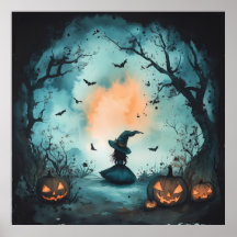 Mysterious Little Witch och Jack-O'-Lantern