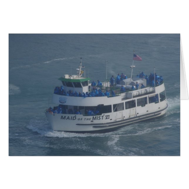 Mysterious Maiden på Niagarafloden . OBS Kort (Framsidan Horizontal)