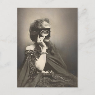 Mysterious Mask Dam Countess Castiglione Helg Vykort