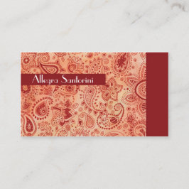 Mysterious Paisley Visitkort