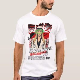 Mysterious Rebel - Japanese Noir Style T Shirt