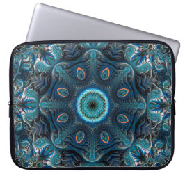 Mysterious space mandala laptop fodral