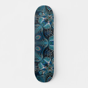 Mysterious space mandala mini skateboard bräda 18,5 cm
