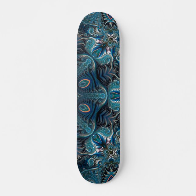 Mysterious space mandala mini skateboard bräda 18,5 cm (Framsida)