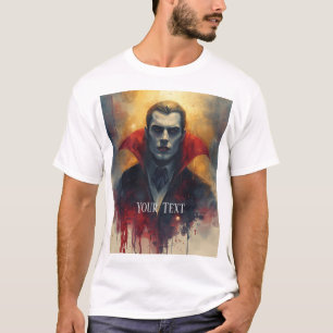 Mysterious Vampre Porträtt Manar, KK-Shirt. T Shirt
