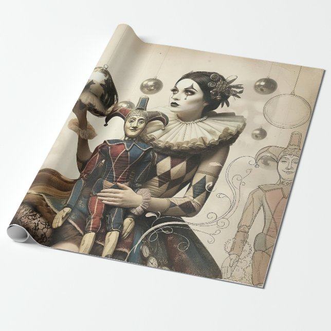 Mysterious Woman Presentpapper (Utrullad)