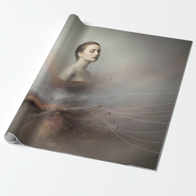 Mysterious Woman Presentpapper (Utrullad)